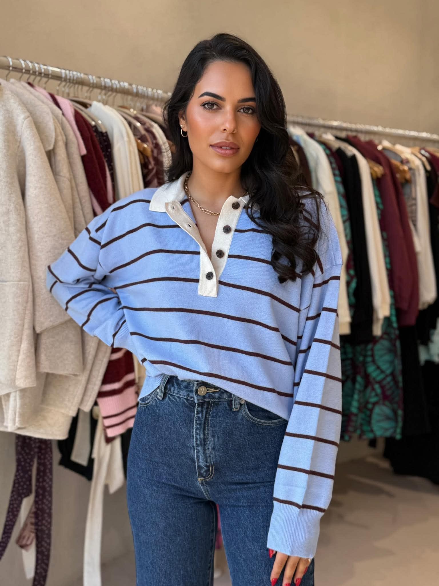 LONG SLEEVE RUGBY KNIT